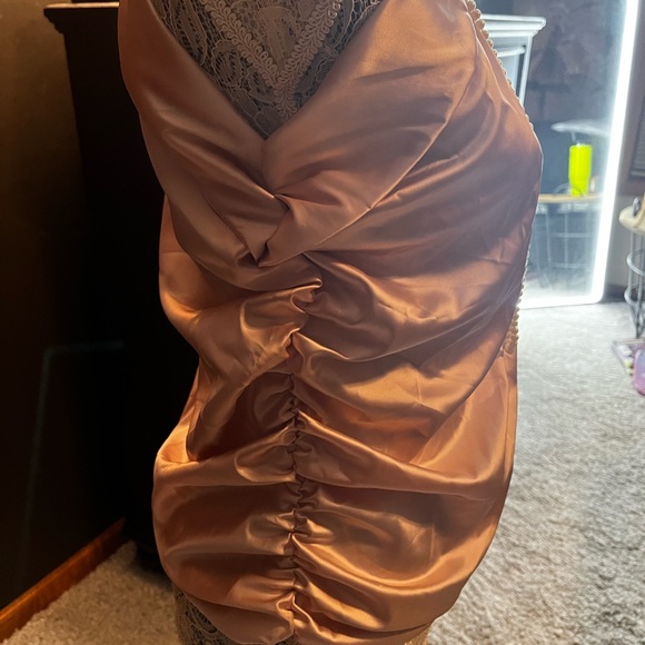 Silk ChicMe light pink top - Picture 4 of 9